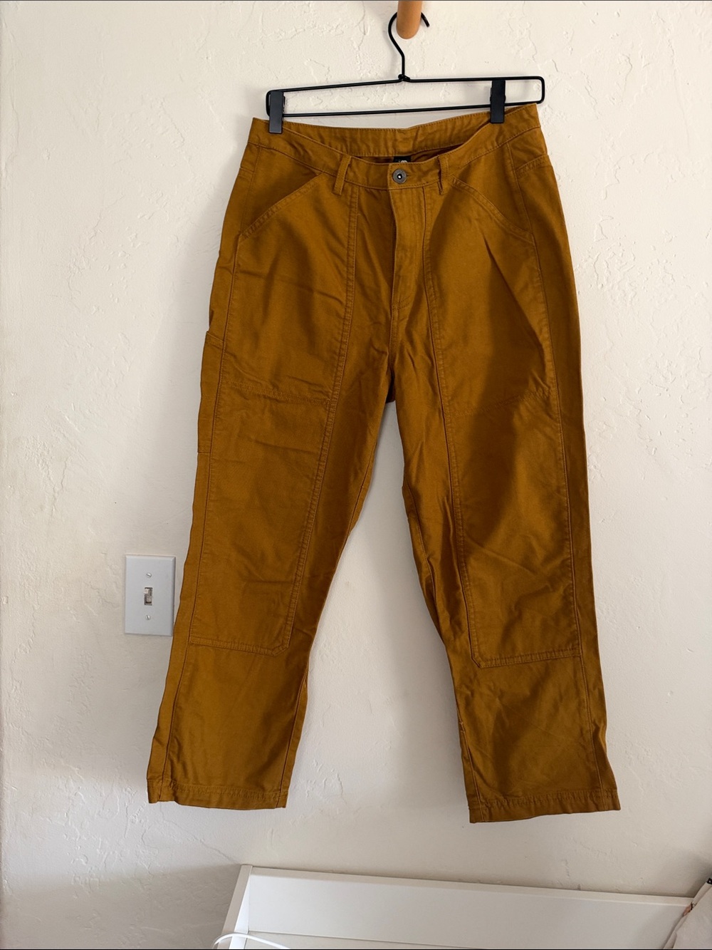 Women’s Casual Outdoor Canvas Pants in Mustard